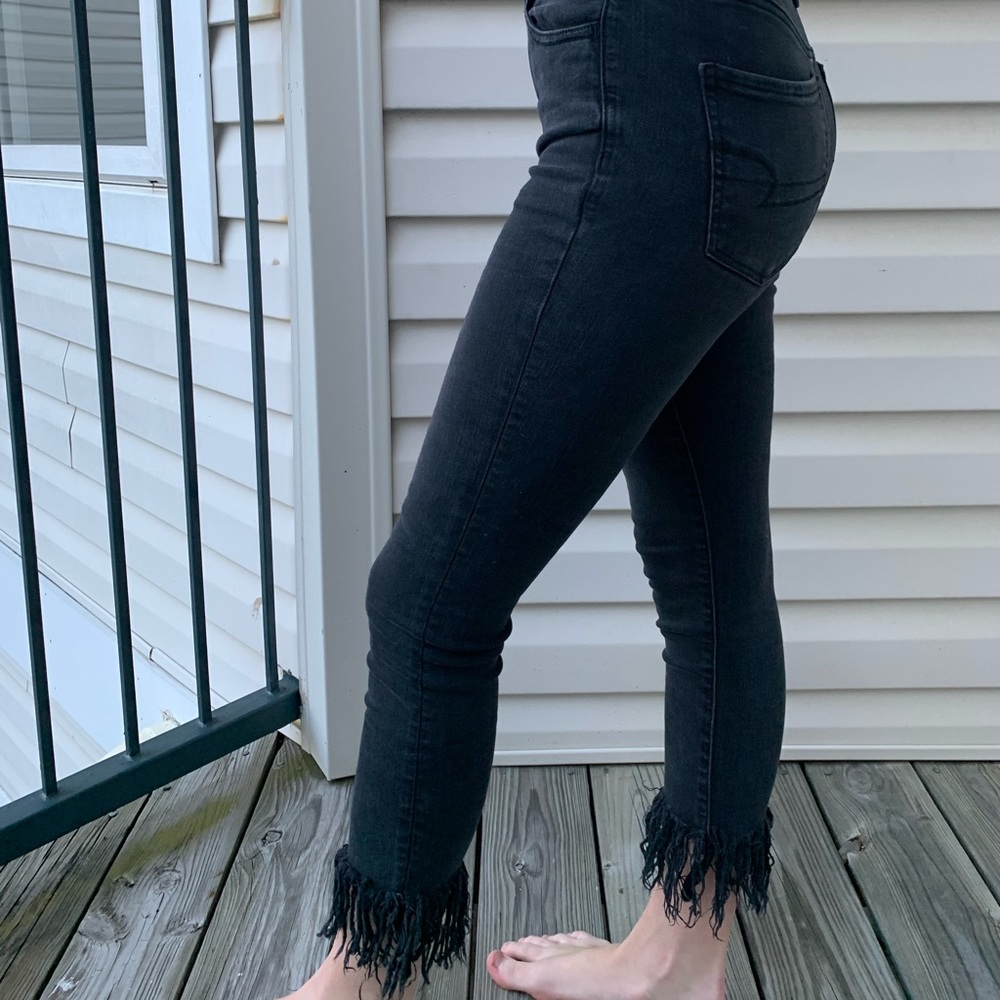 Black American Eagle Skinny Jeans
